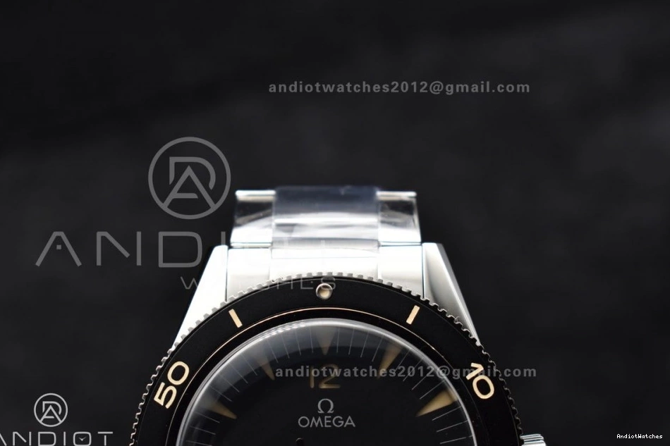 300 Bracelet 1060 Heritage 1:1 Super Tailored on Seamaster SS Edition Black Best Dial VSF Clone A8912 0518